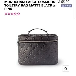 Glam- Aholic monogram logo carrying case